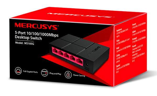 Mercusys Desktop Switch 5 Port 10/100/1000 Mbps Ver.3