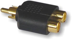 Μετατροπέας RCA male σε 2x RCA female