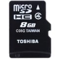 Micro Sd 8Gb C4 With Adaptor Card Toshiba