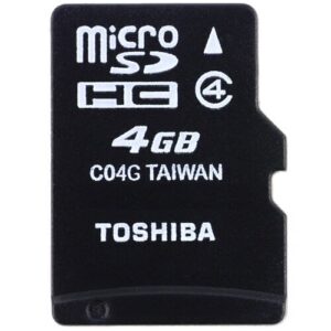 Micro SD Card 4GB Toshiba Class 4 Memory Card