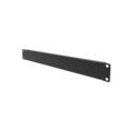 Mirsan Panel 19'' 1U Screw Type Blank + 4 Βίδες Μαύρο