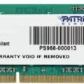 Μνήμη Patriot Ddr3-Sod 4096mb 1600mhz Pc3-12800