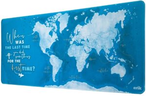 Mouse Pad XL World Map Watercolor