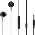 Moxom Earbuds Handsfree με Βύσμα 3.5mm Black / Gold