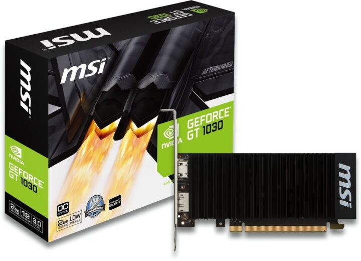 MSI Nvidia GeForce GT1030 / 2GB DDR5 Silent with fan Box