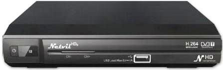 Netvil Hd3 Δέκτης Επίγειας Και Ψηφιακής Τηλεόρασης Dvb-full Hd 1080P Usb