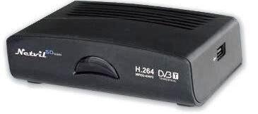 Netvilhd4 Δέκτης Επίγειας Ψηφιακής Τηλεόρασης Dvbfull Hd 1080p Usb Hd Dvbt.