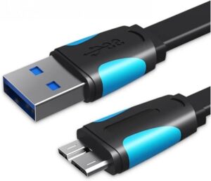 Omega Καλωδιο Flat Usb 2.0v Micro B Usb