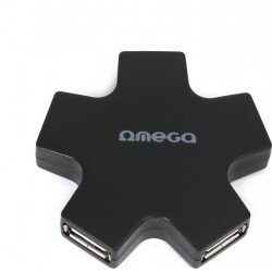 Omega Usb Hub 1.1/2.2v Με 4 Θύρες, Bk