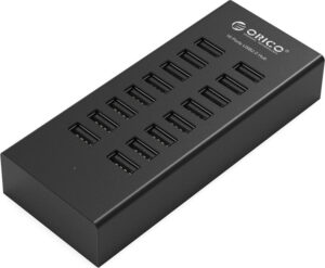 Orico USB 2.0 Hub 16 Θυρών με σύνδεση USB-A Θύρα Φόρτισης & Εξωτερική Παροχή Ρεύματος