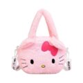 Παιδικό Λούτρινο Τσαντάκι Hello Kitty Ρόζ