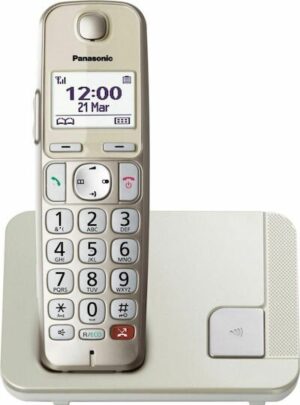Panasonic Ασύρματη Τηλεφωνική Συσκευή Άσπρο - Χρυσό