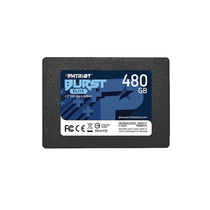 Patriot Burst Elite 2.5'' SSD 480GB, Sata 3, 6Gb/s, 450MBs Read & 320MBs Write 40K/40K