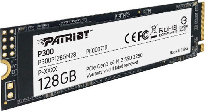Patriot P300 SSD 128GB M.2 NVME PCI EXPRESS 3.0