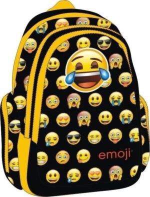 Paxos Σχολική Τσάντα Πλάτης Δημοτικού, Emoji Little Faces Πολύχρωμη