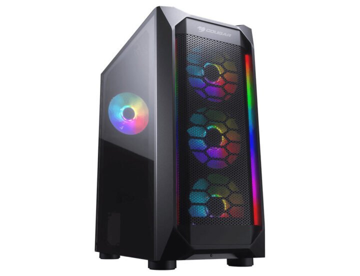 PC Case Gaming Cougar MX410 Mesh-G RGB Tempered Glass Middle ATX Black