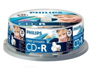 Philips CD-R 80 52x Printable 25τμχ