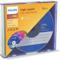 Philips CD-RW Slim Color 5τεμ.