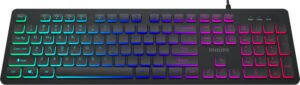 Philips Gaming Πληκτρολόγιο Ενσύρματο Rgb Ambiglow Μαύρο