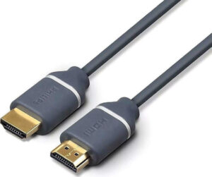 Philips Καλώδιο HDMI 2.0 4K/60Hz 18Gbps Χαλκός, 1.5m Γκρι SWV5610G/00