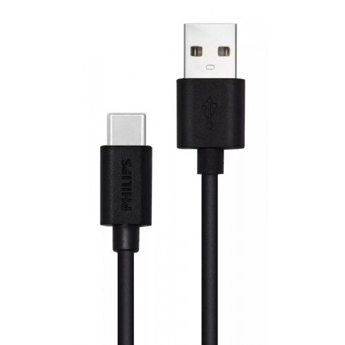 PHILIPS καλώδιο USB σε USB Type-C μ1.2m μαύρο
