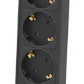 Philips Πολύπριζο 5x Schuko 16A 1.5m Μαύρο