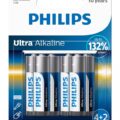 Philips Ultra Αλκαλικές Μπαταρίες Lr6e6bp/10 Aa Lr6 1.5v 6τμχ