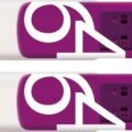 Philips Vivid 64GB USB 2.0 White/Magic Purple 2-Pack
