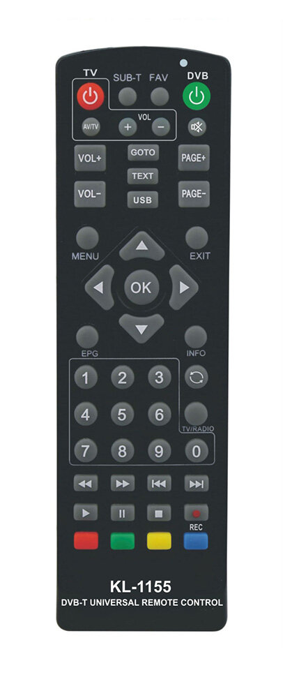 Πολυτηλεχειριστήριο Αποκωδικοποιητών Dvb-T Dvb-S Με Αντιγραφόμενα Πλήκτρα Για Την Τηλεόραση