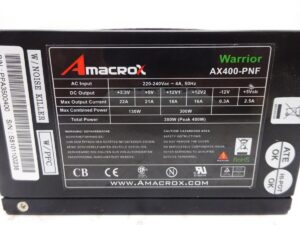 Power Supply Amacrox Free Earth 400w