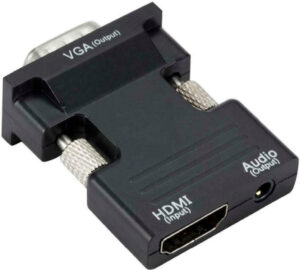 Powertech Αντάπτορας HDMI σε VGA με 3.5mm Μαύρο