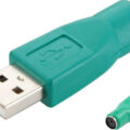 Powertech Αντάπτορας USB 2.0 Αρσενικό σε PS2 Θηλυκό Πράσινο