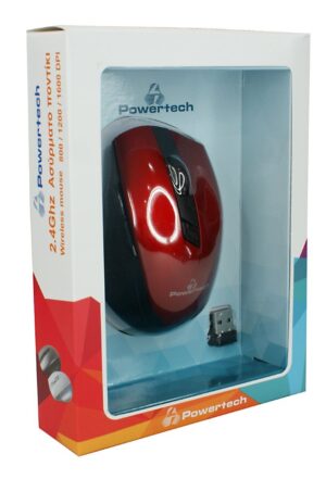 Powertech Ασύρματο Mouse Wr Gm-025g Red Black