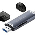 Powertech Card Reader Για Sd & Micro Sd Usb 3.2 5Gbps Γκρι