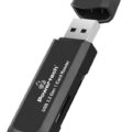 Powertech Card Reader USB 3.2 για SD microSD 5Gbps μαύρο
