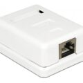 Powertech Επιτοίχια Πρίζα Δικτύου Cab-n129 1 Θύρας Cat.6 UTP Λευκή