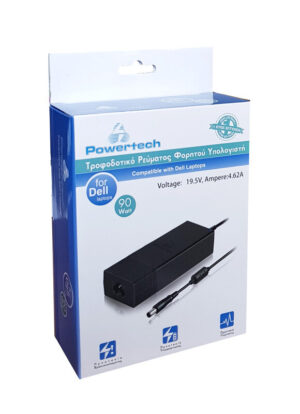 Powertech Φορτιστής 90w 19.5v For Dell 7. 4x5. 0x12mm