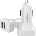Powertech Φορτιστής Αυτοκινήτου 2x USB 2.1A Λευκός