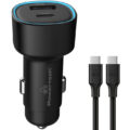 Powertech Φορτιστής Αυτοκινήτου Καλώδιο USB/USB-C 48W Μαύρος