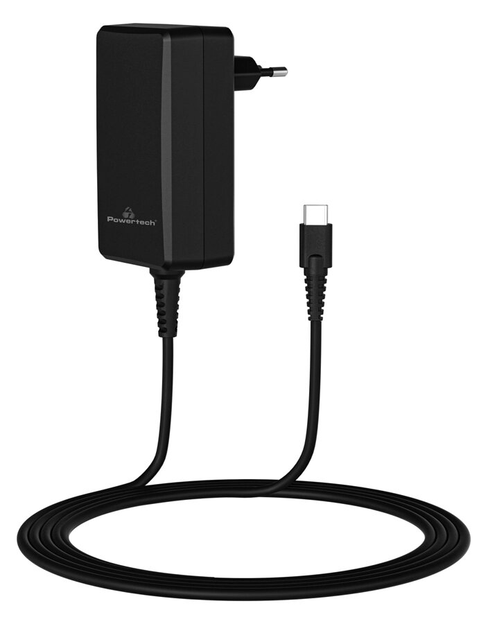 Powertech Φορτιστής Laptop Pt-1157 USB-C PD Universal 90W Μαύρος