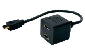Powertech HDMI Splitter 19pin male 2x Female Gold copper