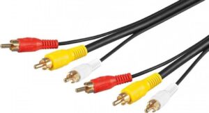 Powertech Καλ. 3 x Rca M / 3x Rca M 1.5m