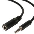 Powertech Καλώδιο 3.5mm Αρσενικό σε Θηλυκό 5m Μαύρο