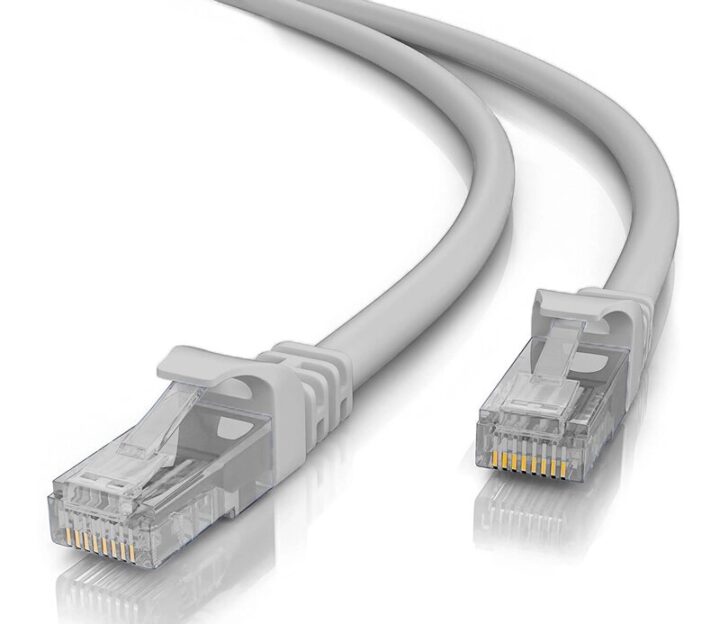 Powertech Καλώδιο Δικτύου Cab-n185 Cat 5e U/UTP CCA 26AWG 1m Γκρι