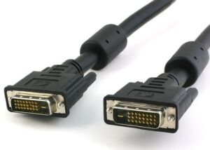 Powertech καλώδιο DVI-D 24+1 / M-M / 2x Ferrites, 1.5m, μαύρο