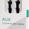 Powertech Καλώδιο Jack 3.5Mm M-M 4 Pin Od: 4.0Mm Copper 0.50M Μαύρο