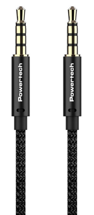 Powertech Καλώδιο Jack 3.5Mm Prime 4 Pin Copper 1M Μαύρο