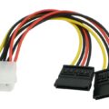 Powertech Καλώδιο Ρεύματος IDE Σε 2x SATA Cab-w003 20cm