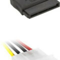 Powertech Καλώδιο SATA 15pin (F) σε IDE 4pin (M), 15cm