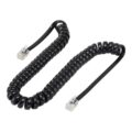 Powertech Καλώδιο Τηλεφώνου RJ10 4P4C Spiral 2m Black